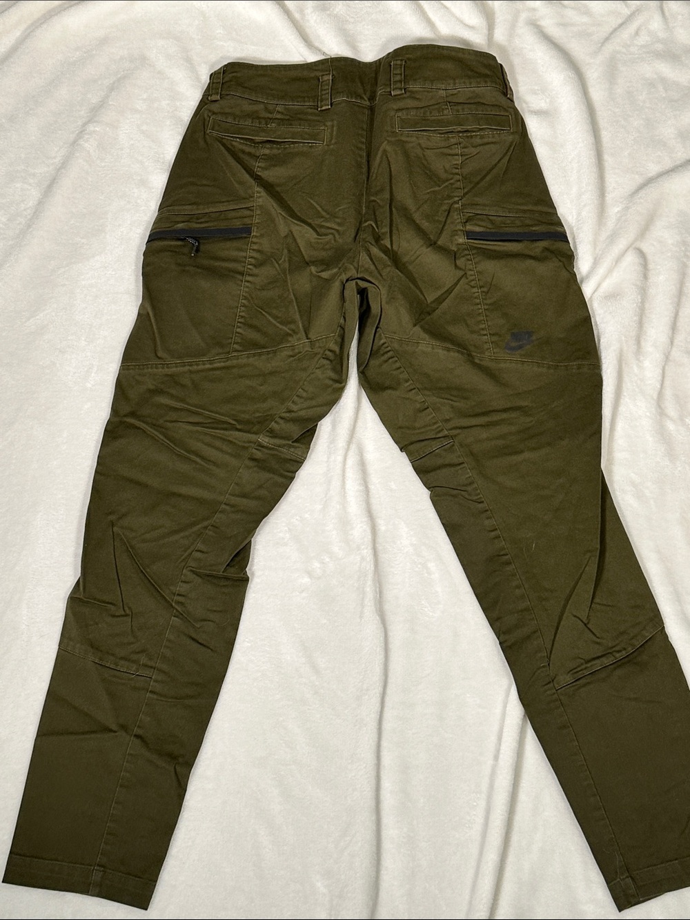 Nike Men's Olive Cargo Pants - Dark Green Utility Style - Picture 3 of 5